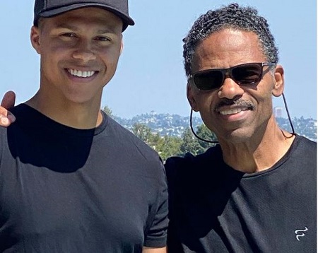 Richard Lawson (right) with his son Ricky Lawson.